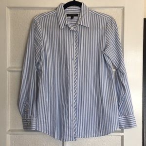 Banana Republic Dillon button up shirt ruffles
